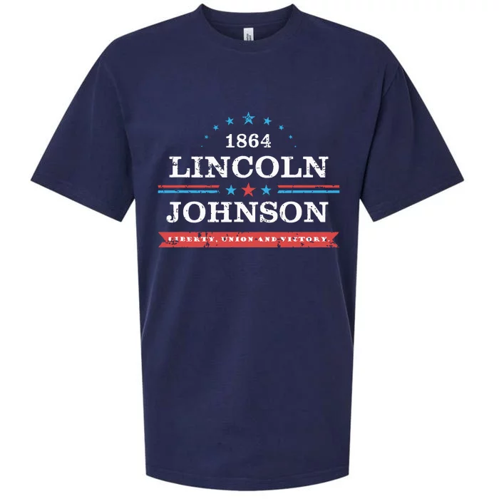 Lincoln Johnson Funny Presidential Campaign 1864 Sueded Cloud Jersey T-Shirt