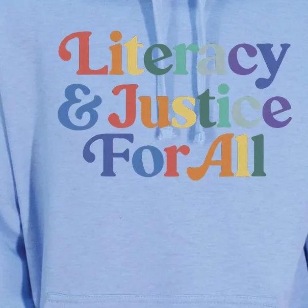 Literacy Justice For All Stop Book Banning Protect Librarian Unisex Surf Hoodie