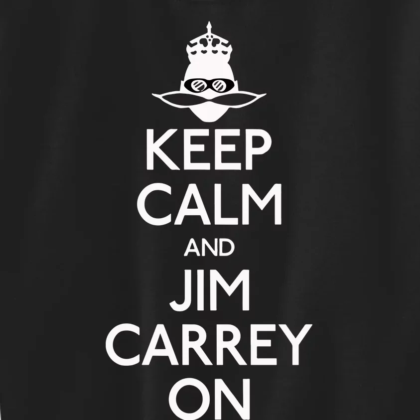 Limited Jeff Fowler Keep Calm And Jim Carrey On Kids Sweatshirt