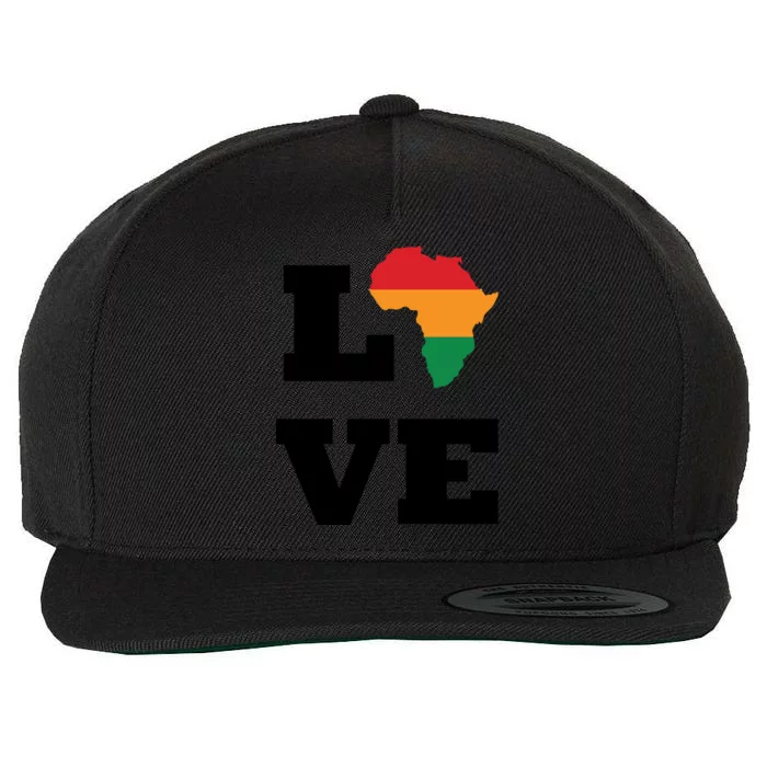 Love Juneteenth For Black History Month Gift Wool Snapback Cap