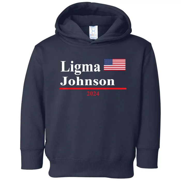 Ligma Johnson Funny Presidential Election 2024 Parody Toddler Hoodie