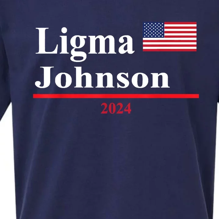 Ligma Johnson Funny Presidential Election 2024 Parody Sueded Cloud Jersey T-Shirt