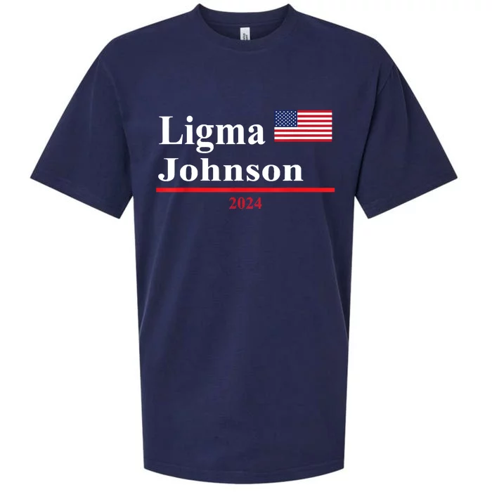 Ligma Johnson Funny Presidential Election 2024 Parody Sueded Cloud Jersey T-Shirt