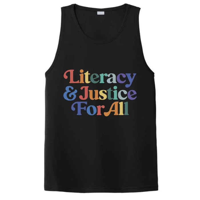 Literacy Justice For All Stop Book Banning Protect Librarian Performance Tank