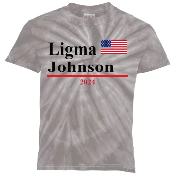 Ligma Johnson Funny Presidential Election 2024 Parody Kids Tie-Dye T-Shirt