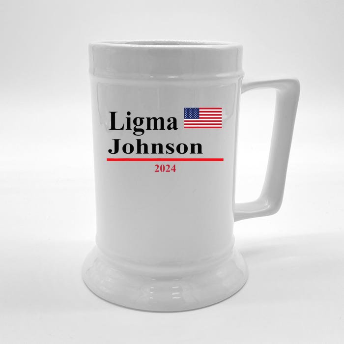 Ligma Johnson Funny Presidential Election 2024 Parody Front & Back Beer Stein