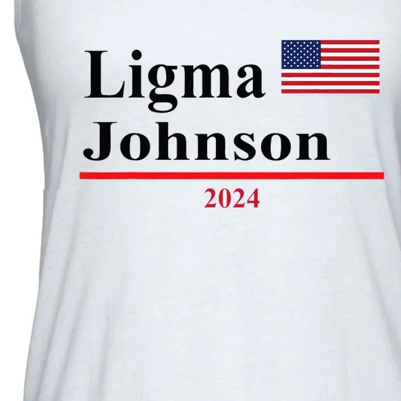 Ligma Johnson Funny Presidential Election 2024 Parody Ladies Essential Flowy Tank