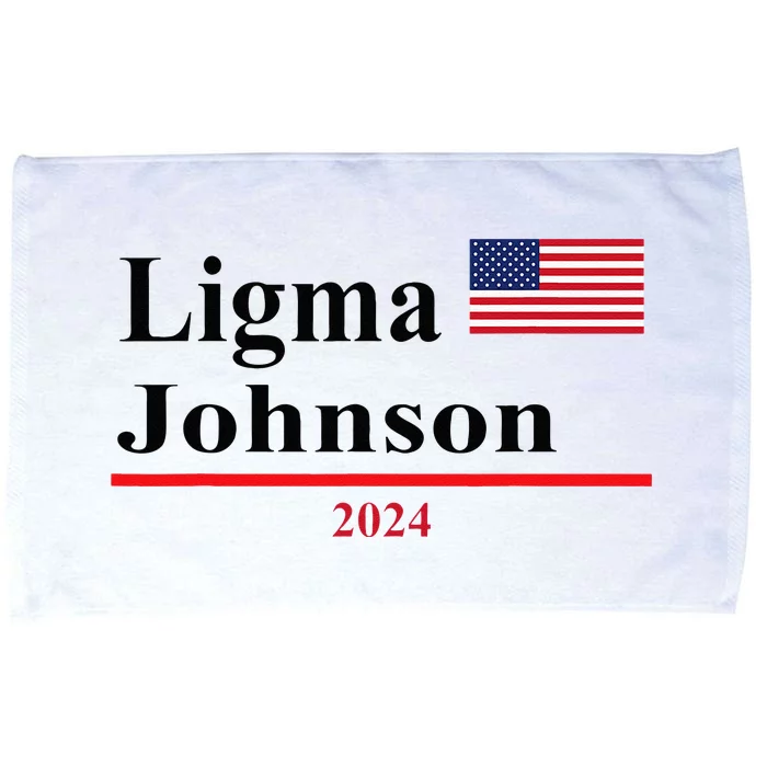 Ligma Johnson Funny Presidential Election 2024 Parody Microfiber Hand Towel