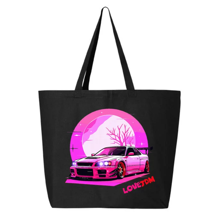 Love Jdm Girl Racer Japanese Modified Race Car 25L Jumbo Tote