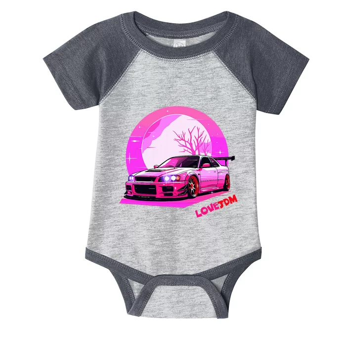 Love Jdm Girl Racer Japanese Modified Race Car Infant Baby Jersey Bodysuit