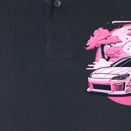 Love Jdm Girl Racer Pink Japanese Race Car Softstyle Adult Sport Polo