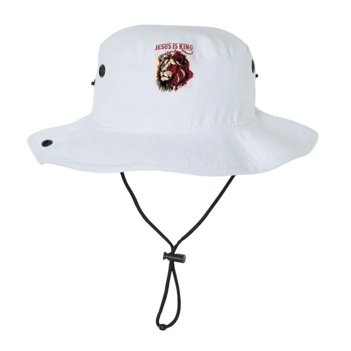 Lion Jesus Is King Christian Bible Scripture Faith Quote Legacy Cool Fit Booney Bucket Hat