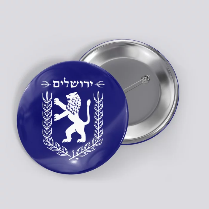 Lion Judas Jerusalem Israel Israel Jerusalems Button