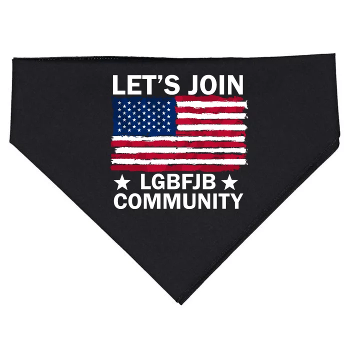 Lets Join Lgbfjb Community USA-Made Doggie Bandana