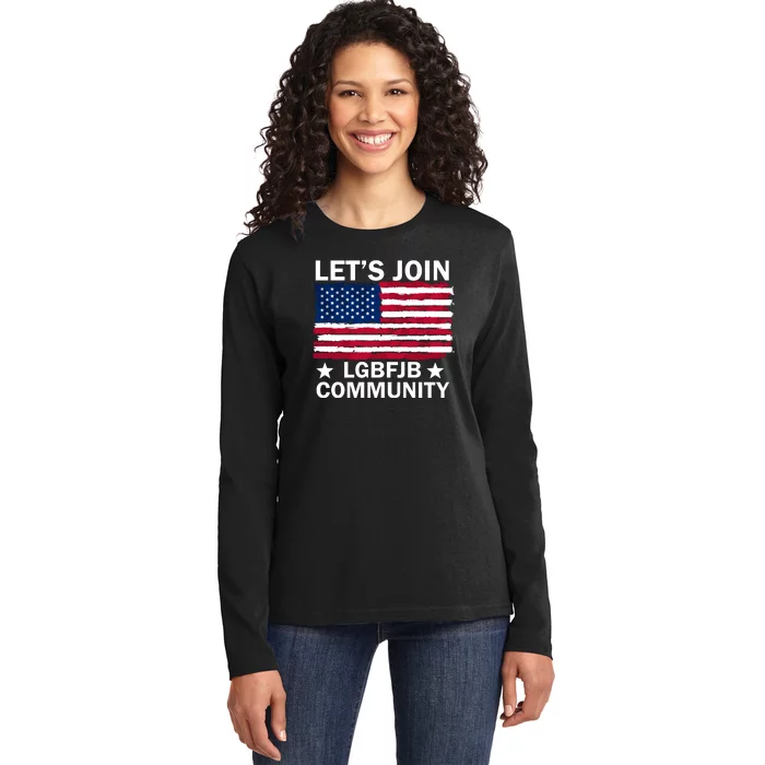 Lets Join Lgbfjb Community Ladies Long Sleeve Shirt