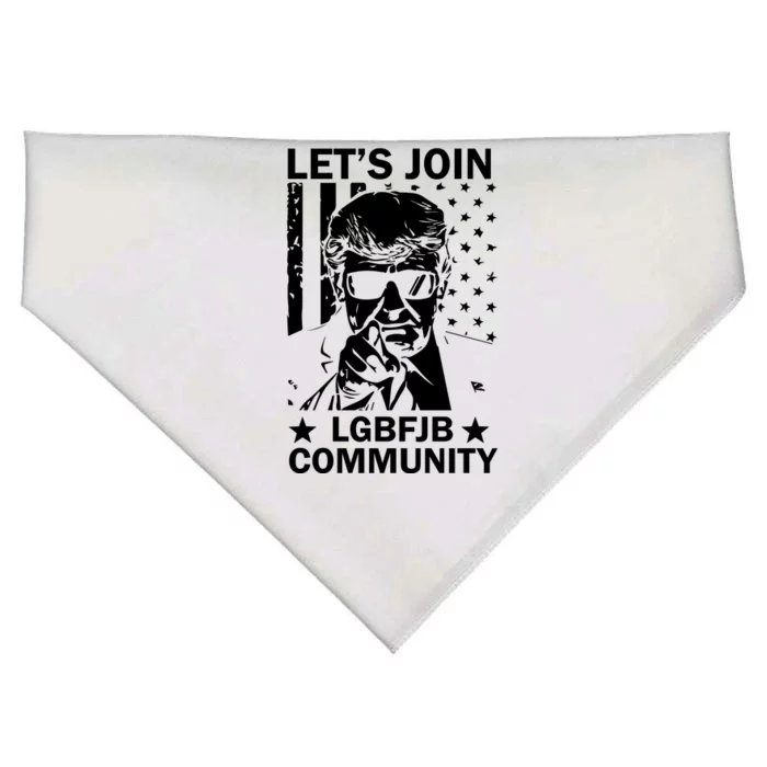 Lets Join Lgbfjb Community USA-Made Doggie Bandana