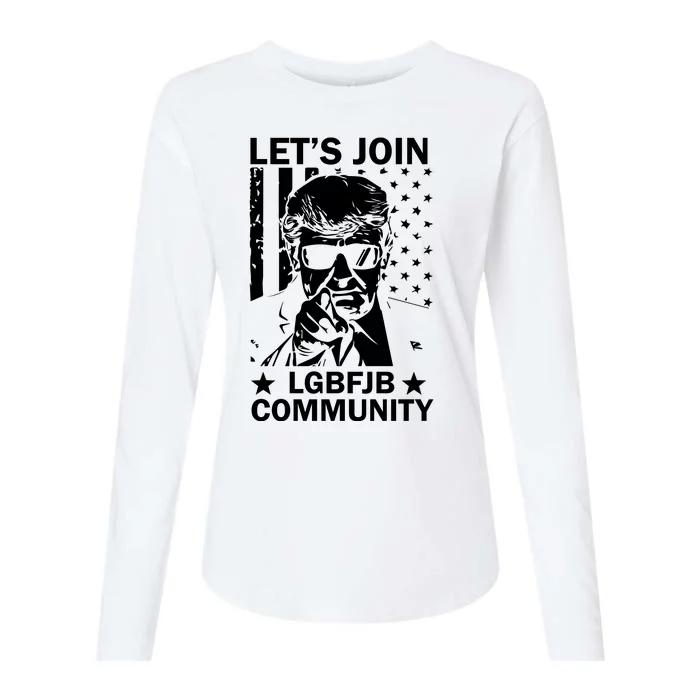 Lets Join Lgbfjb Community Womens Cotton Relaxed Long Sleeve T-Shirt