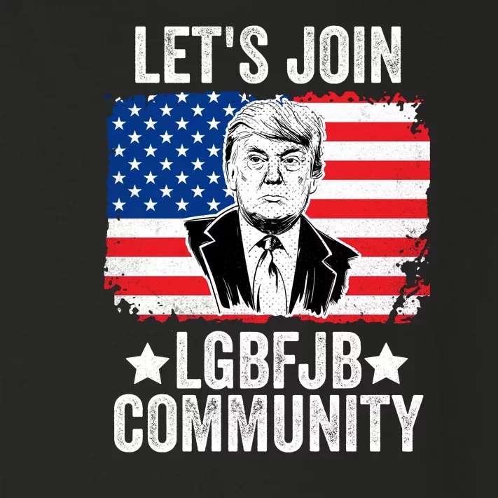 Lets Join Lgbfjb Community Lets Go Brandon Trump And America Flag Anti Biden Vi Toddler Long Sleeve Shirt