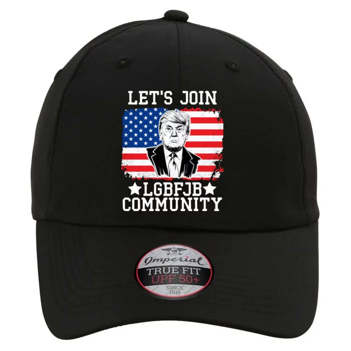 Lets Join Lgbfjb Community Lets Go Brandon Trump And America Flag Anti Biden Vi The Original Performance Cap