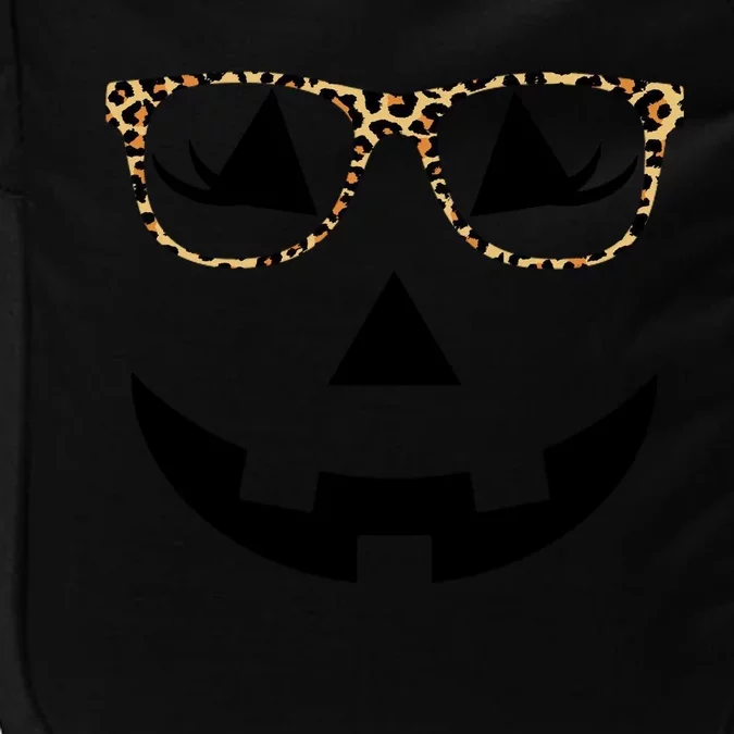 Leopard Jack O Lantern Pumpkin Face Impact Tech Backpack