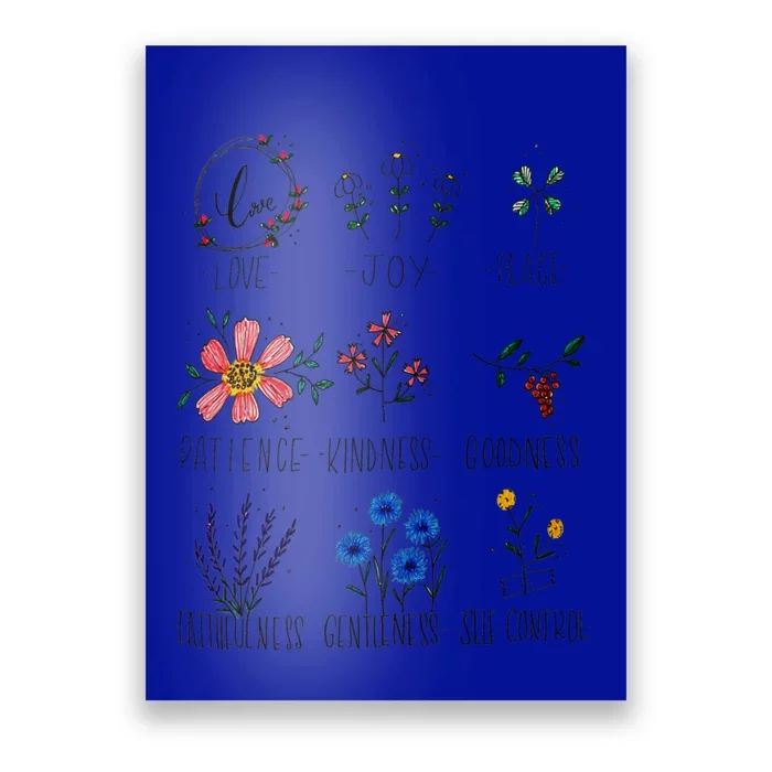 Love Joy Peace Fruit Of The Spirit Positive Affirmation Gift Poster