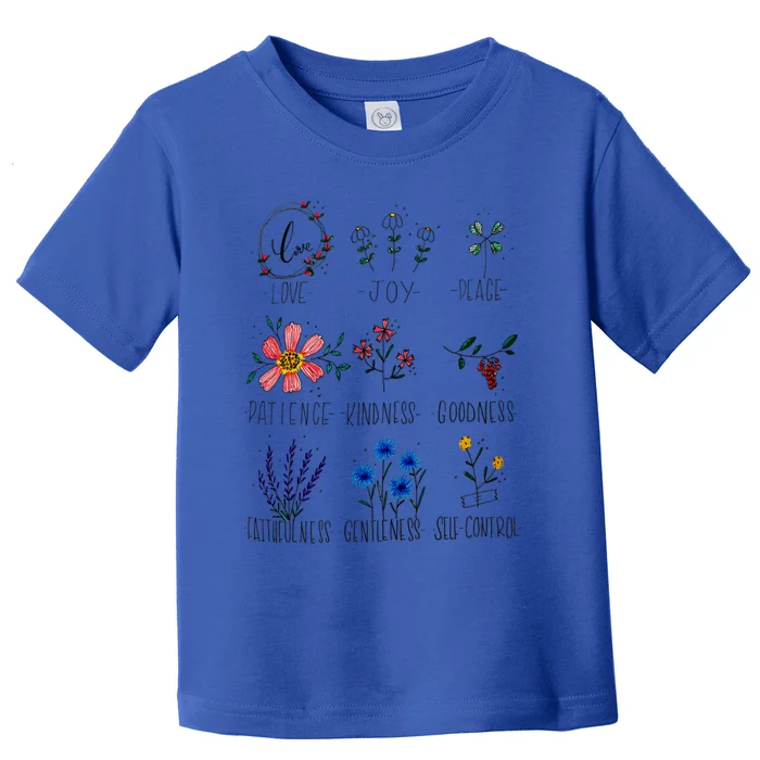 Love Joy Peace Fruit Of The Spirit Positive Affirmation Gift Toddler T-Shirt