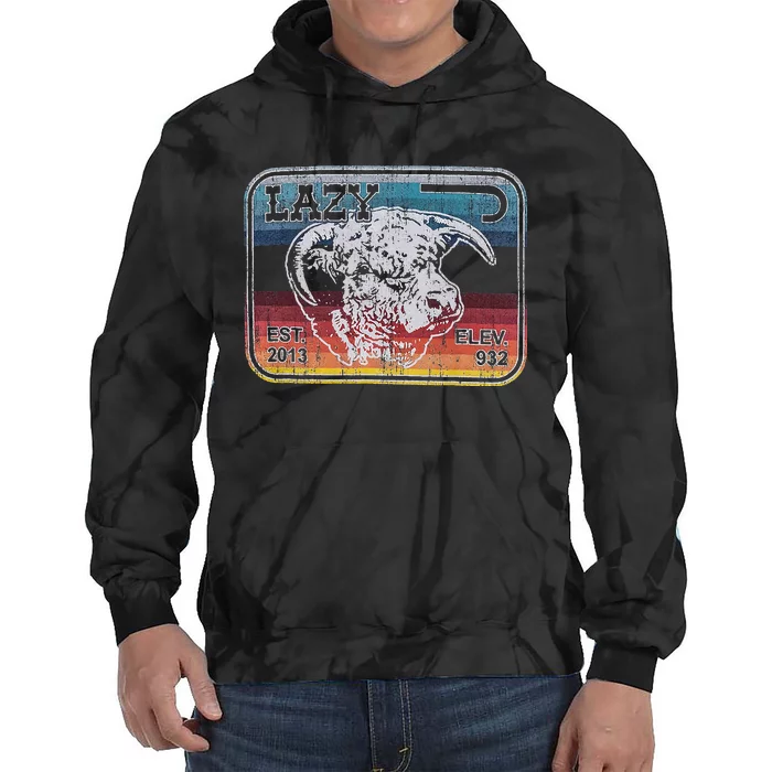 Lazy J Ranch Serape Elevation Tie Dye Hoodie