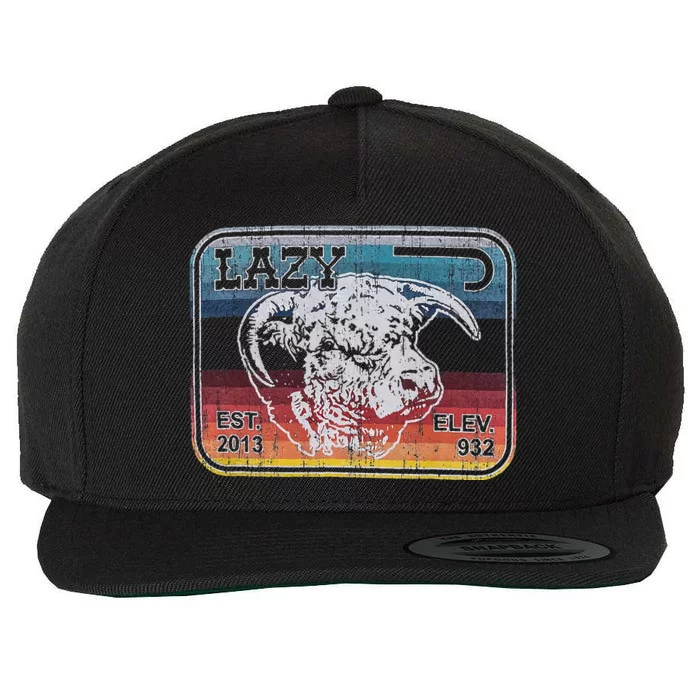 Lazy J Ranch Serape Elevation Wool Snapback Cap