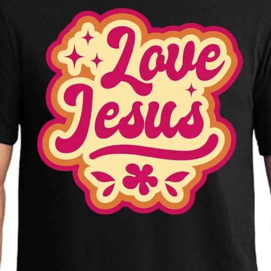 Love Jesus Retro Pajama Set