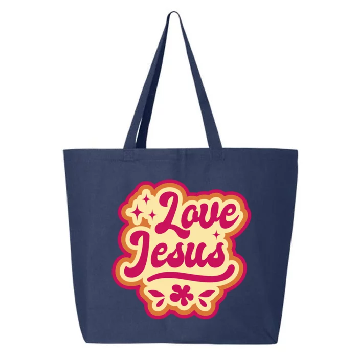 Love Jesus Retro 25L Jumbo Tote