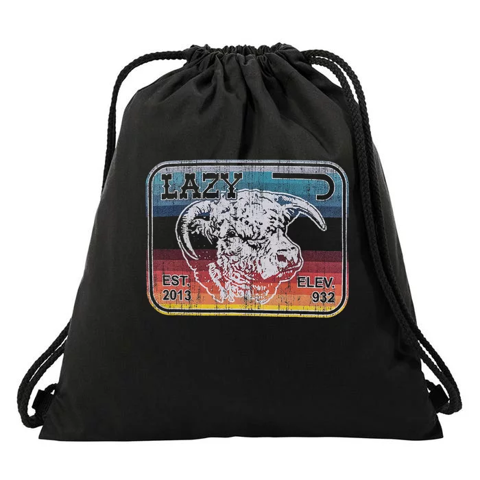 Lazy J Ranch Serape Elevation Drawstring Bag