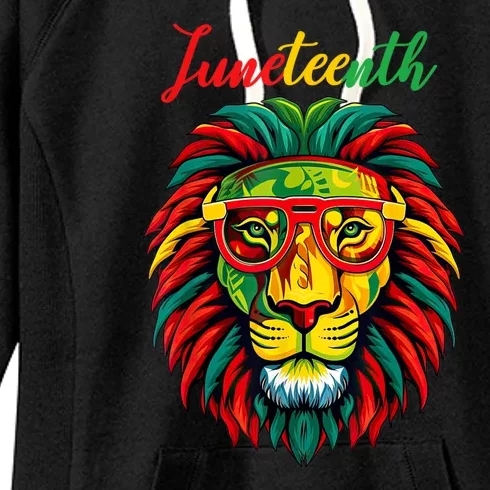 Lion Juneteenth Shirts Women Dress Black History Freedom Women's Fleece Hoodie