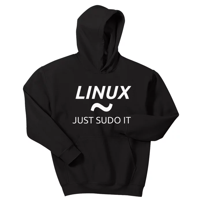 Linux Just Sudo It By MCMA Linux OS Graphic Kids Hoodie