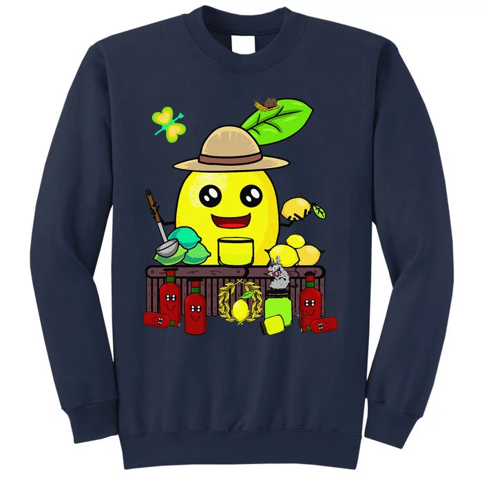 Lemon Juice Shop Lemon Summer Time Fruits Sweatshirt