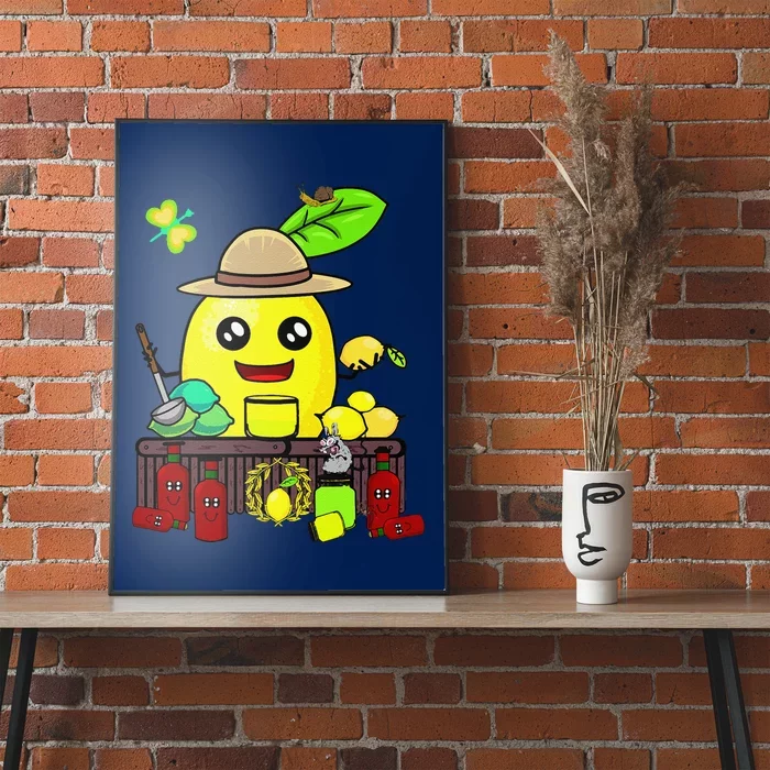 Lemon Juice Shop Lemon Summer Time Fruits Poster