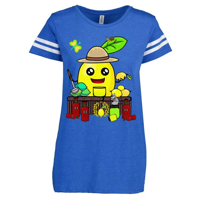 Lemon Juice Shop Lemon Summer Time Fruits Enza Ladies Jersey Football T-Shirt