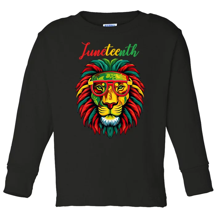 Lion Juneteenth Shirts Women Dress Black History Freedom Toddler Long Sleeve Shirt