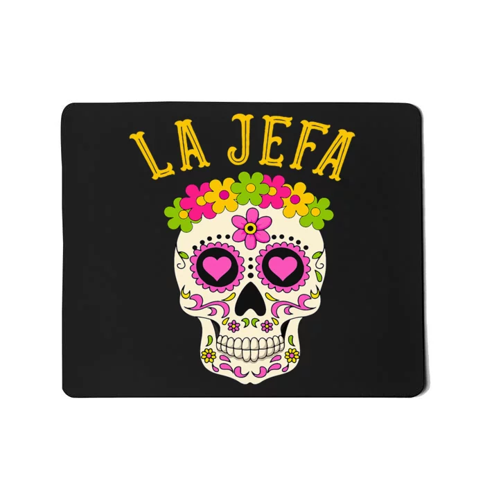 La Jefa Sugar Skull Dia De Los Muertos Costume Mousepad