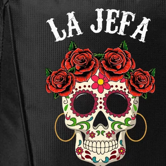 La Jefa Sugar Skull Mexican Dia De Los Muertos Dead City Backpack