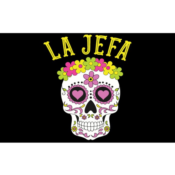 La Jefa Sugar Skull Dia De Los Muertos Costume Bumper Sticker