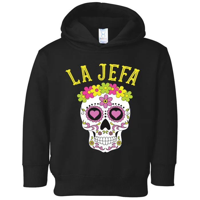 La Jefa Sugar Skull Dia De Los Muertos Costume Toddler Hoodie