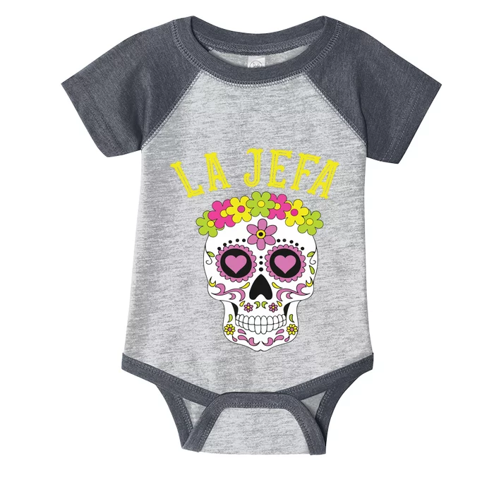 La Jefa Sugar Skull Dia De Los Muertos Costume Infant Baby Jersey Bodysuit