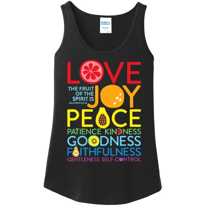 Love Joy The Fruit Of The Spirit Is Galatians Ladies Essential Tank