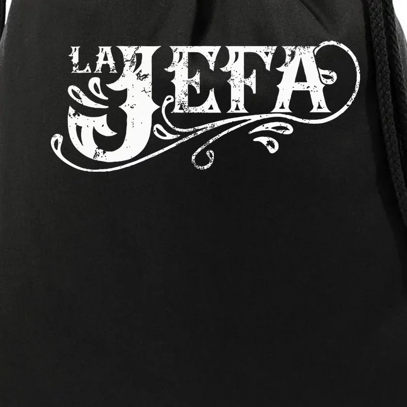 La Jefa The Boss In Spanish Funny Mexican Quote Drawstring Bag