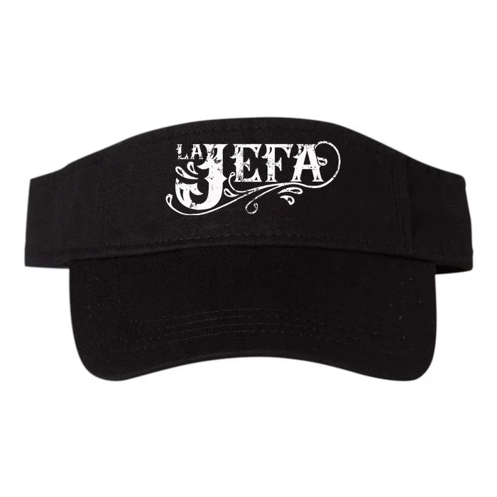 La Jefa The Boss In Spanish Funny Mexican Quote Valucap Bio-Washed Visor