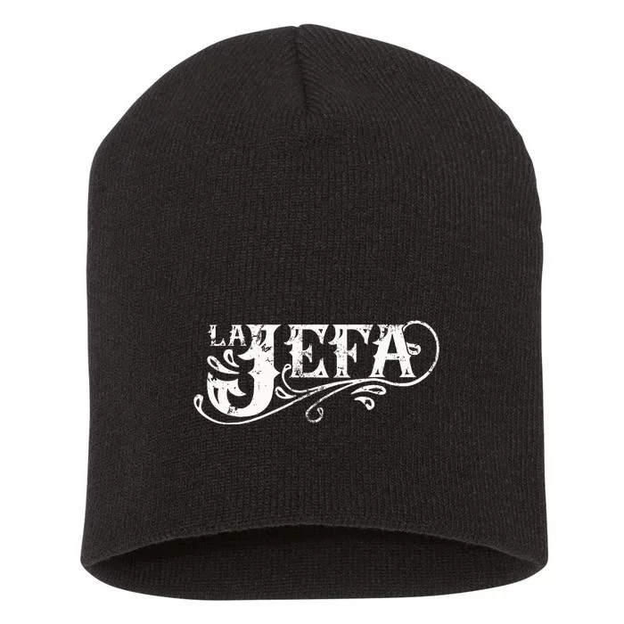 La Jefa The Boss In Spanish Funny Mexican Quote Short Acrylic Beanie