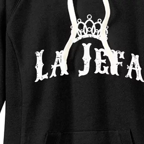 La Jefa The Boss Woman Spanish Pride Women's Fleece Hoodie