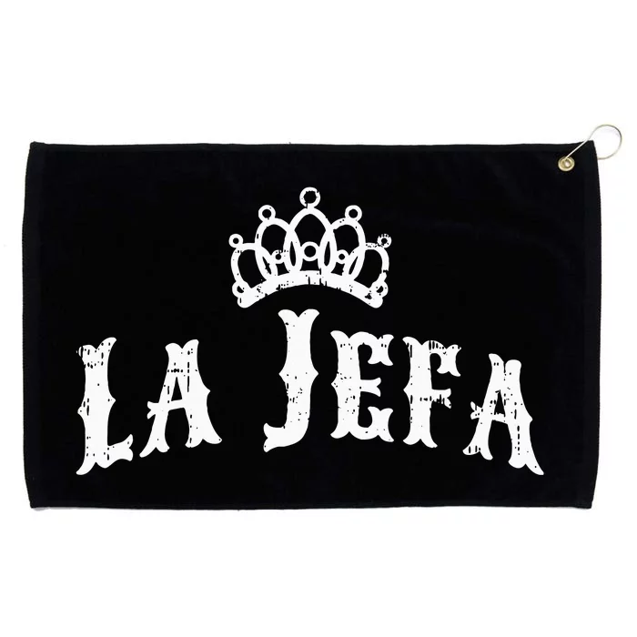 La Jefa The Boss Woman Spanish Pride Grommeted Golf Towel