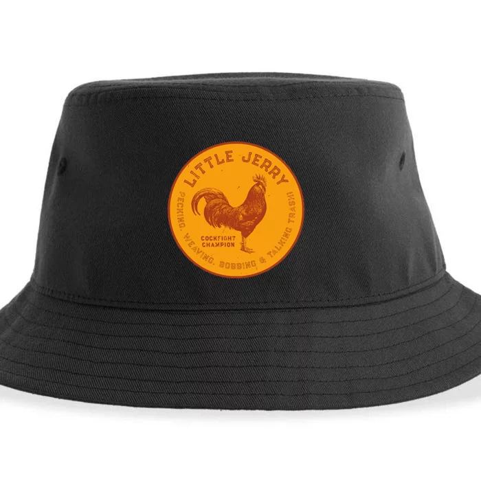 Little Jerry The Rooster Cockfight Champion Sustainable Bucket Hat