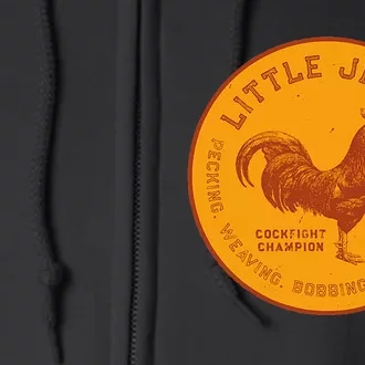 Little Jerry The Rooster Cockfight Champion Full Zip Hoodie